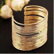 SOLMARE gold-plated brass cuff bracelet for women