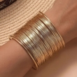 Elegant SOLMARE gold-plated cuff bracelet