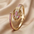 Celeste crystal hidden dial gold bracelet watch with elegant design