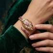 Neofashy stylish gold bracelet watch with hidden crystal dial