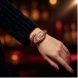 Stylish Celeste gold bracelet watch with sparkling crystal design