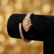 Fashionable Neofashy gold bracelet watch with hidden crystal dial