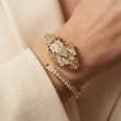 Neofashy stylish gold crystal bracelet watch for women