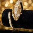 Fashionable Neofashy gold crystal bracelet watch for women