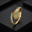 Elegant emerald crystal bracelet watch with premium look