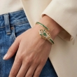 Fashionable Neofashy emerald crystal bracelet watch for women