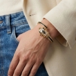 Stylish midnight bracelet watch with sparkling crystal detailing