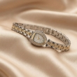 Women's Emerald Crystal Bracelet Watch Front View