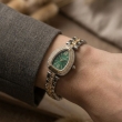 Green Crystal Bracelet Watch Front View