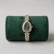 Designer Green Dual Tone Bracelet Watch