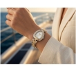 White Crystal Bracelet Watch Front View