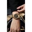 Elegant Crystal Gold Bracelet Wristwatch