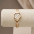 Women's Gold Watch with Roman Numeral Dial