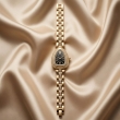 Women's Gold Bracelet Watch Front View