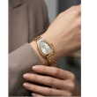 Elegant Oval Crystal Gold Watch for Women