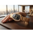Luxury Gold Serpent Watch with Black Dial for Women