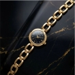Noir Elegance Gold Bracelet Watch for Women