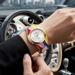 Color Block Gold Bracelet Watch for Women