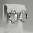 Sleek stainless steel huggie hoop earrings for women