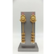 Stylish Kashmiri gold-plated long earrings