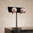 Elegant pink pearl earrings for women