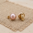 Neofashy blush pink pearl earrings for women