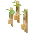 Wooden plant container set for home decor