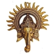 Elegant gold finish metal showpiece for stylish home decor