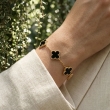 Fashionable Midnight Clover bracelet for women and girls