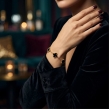 Premium Midnight Clover bracelet with sophisticated finish