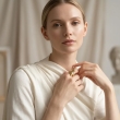 Minimalist molten wrap ring in free size for casual, office and party wear