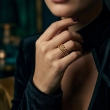 Statement ring with beaded detailing for women