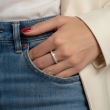 Stylish crystal eternity ring size 7 with premium sparkling finish for women