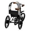Handmade antique wood rickshaw model for table, shelf and office decor