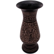 Elegant black and gold Meenakari flower vase for home, office and table decoration