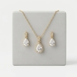 Pendant set with matching earrings for women and girls