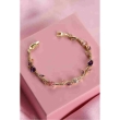 Tulip Bracelet- Purple pink &amp; gold