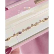 Women's purple pink and gold tulip bracelet for casual, office and party wear