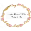 Tulip bracelet with pink detailing for everyday and party wear