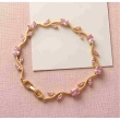 Pink and gold tulip bracelet
