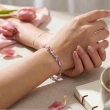 Viral Tulip Bracelet Pink & Silver for Women