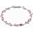 Women's pink and silver tulip bracelet with modern and trendy styling