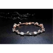 Designer white and gold tulip bracelet with premium craftsmanship