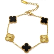 Bracelent for women - black & gold
