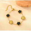 Stylish bracelet for girls in black and gold