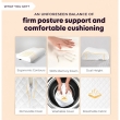 Small white pillow for neck pain relief- white