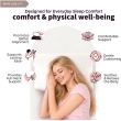 Small white contour memory foam pillow for teenagers