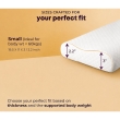 Close up of white contour memory foam pillow for teens