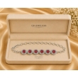 Stone Bracelet - ruby halo