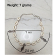 Anklet with Peacock Charm- White Cowrie Boho Beach Style